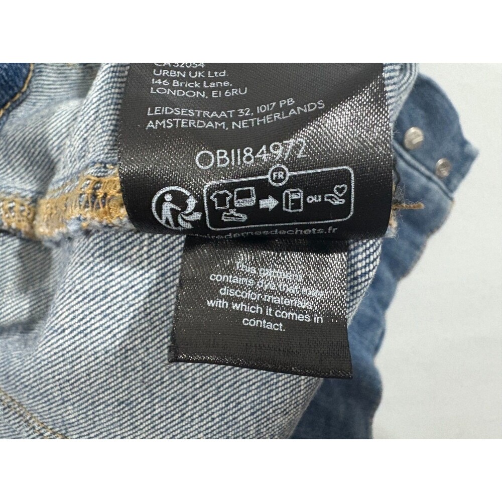 We The Free People Jayde Flare High Rise Denim Blue Jeans Stretch Boho Sz 28 - Picture 11 of 12